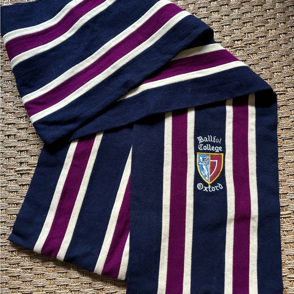 Vintage Oxford College Wool Scarf - Picture 4 of 4